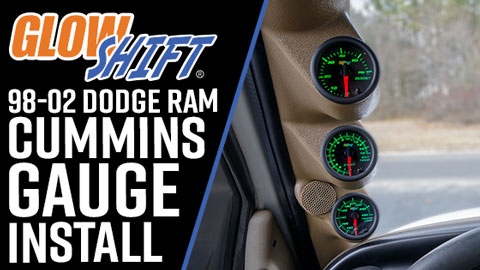 GlowShift | 3in1 Series Single Gauge Package for 1998-2002 Dodge