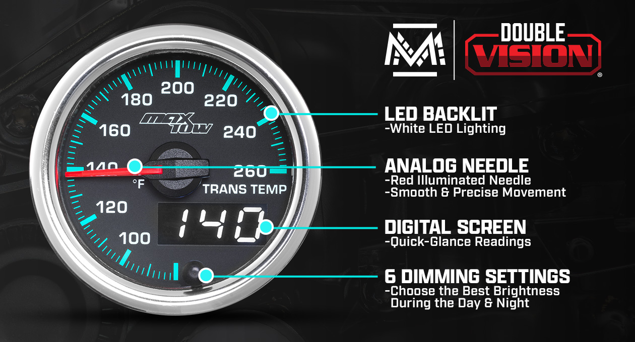 MaxTow Match 2014-2020 6.6 Duramax Transmission Temperature Gauge